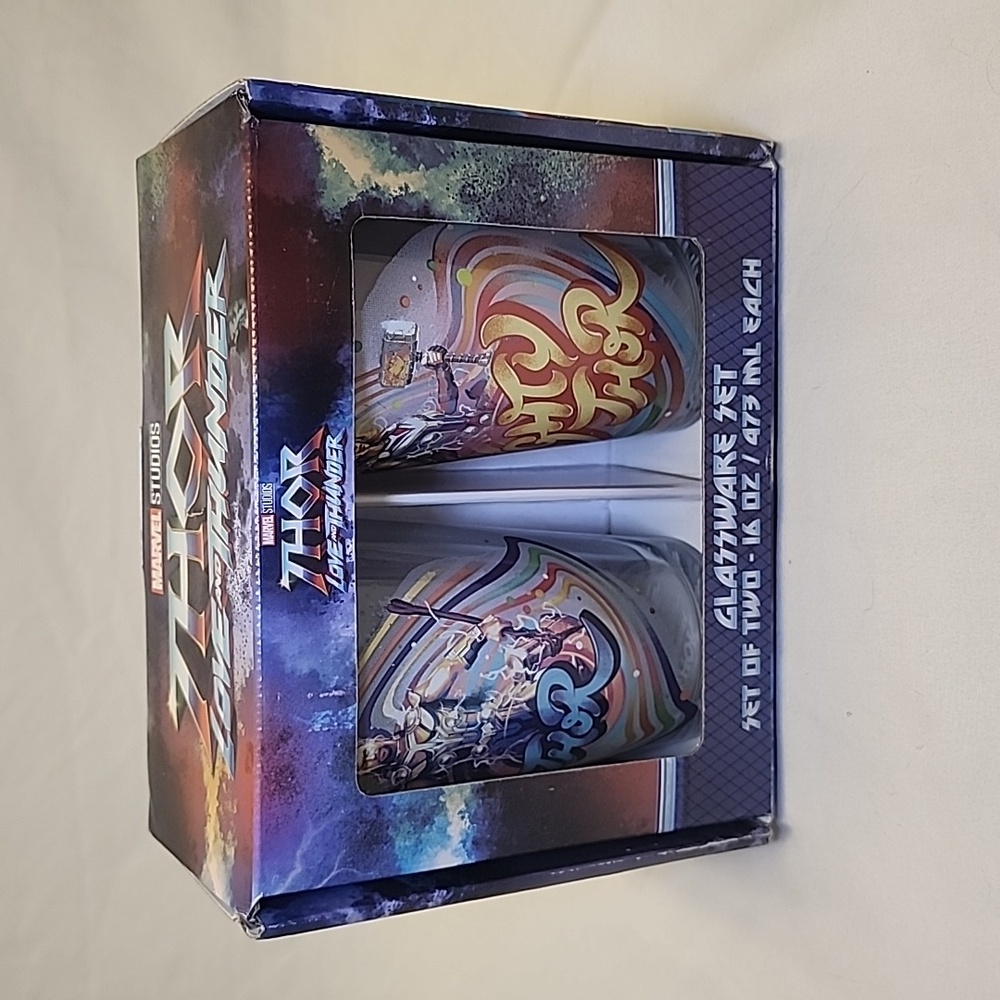 NIB Thor: Love and Thunder Set of 2 Glasses